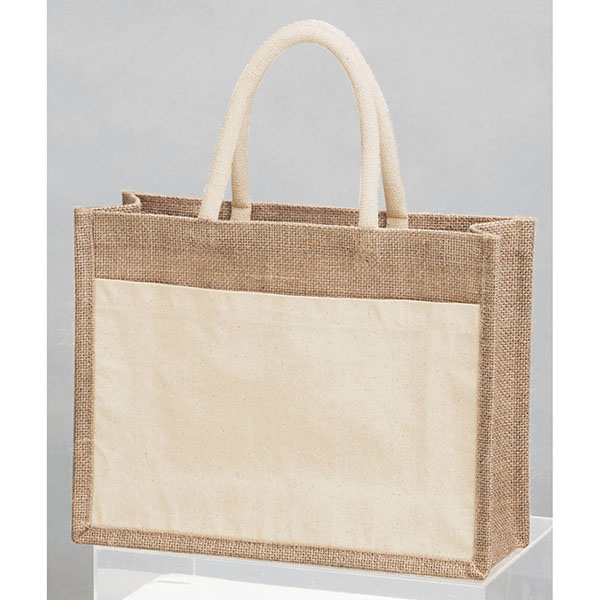 ジュートポケットトートバッグ