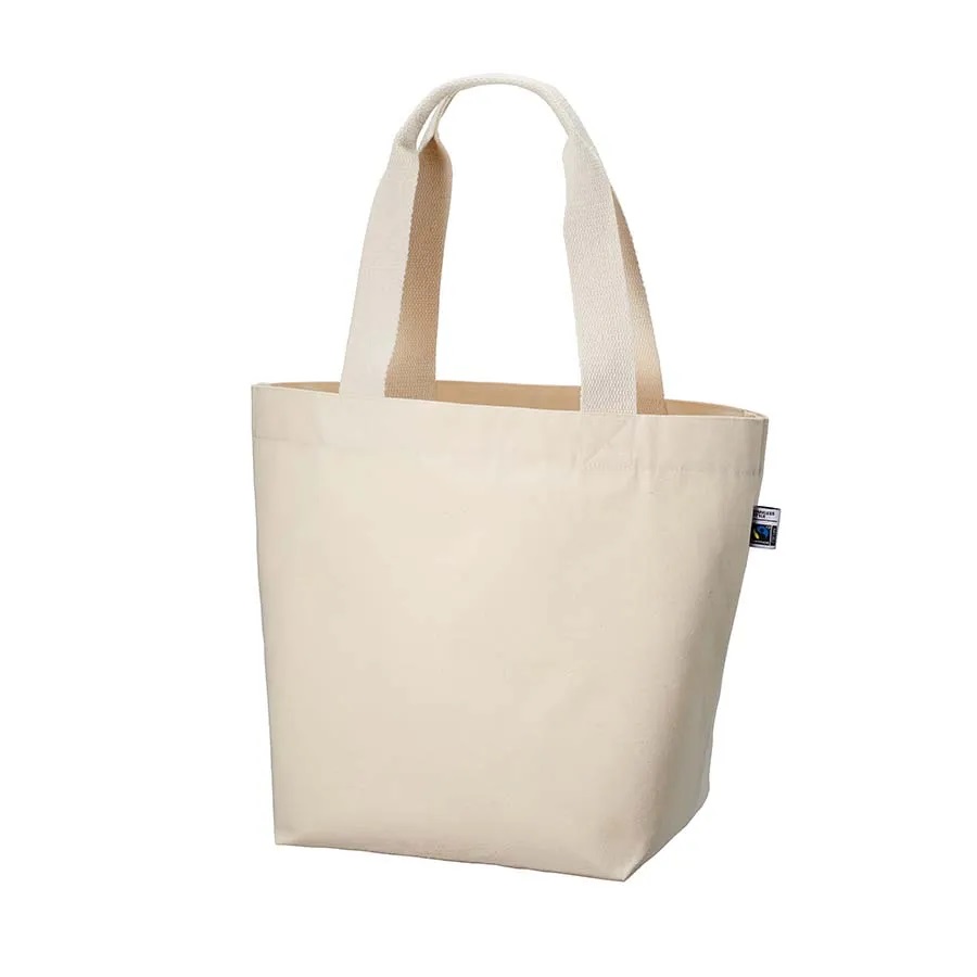 フェアトレードコットンキャンバストート(M) 内ポケット ナチュラル